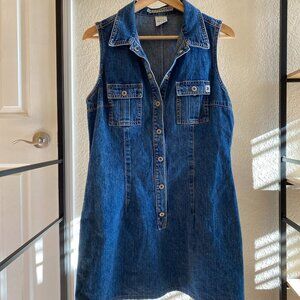 Z. Cavaricci Vintage Denim Mini Dress | Size 14 💠🫧🩵🪞🌊💙